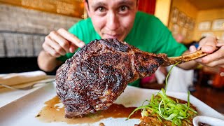 115 BISON TOMAHAWK 🥩 New Jersey Food Tour  Anthony Bourdain Day 1 [upl. by Enerahs]