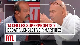 Taxer les riches  débat François Lenglet VS Philippe Martinez [upl. by Dnesnwot]