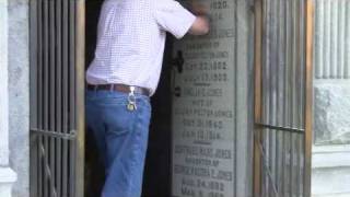 Jones mausoleum opened [upl. by Ecaidnac]