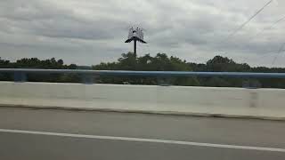 driving over the susquehanna river bridge on interstate 76 pennsylvania turnpike [upl. by Gladwin577]