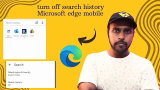 Turn off search history Microsoft edge mobile  microsoft edge browser [upl. by Abehsat]