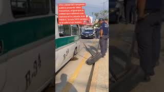 Otra unidad del transporte público presentó fallas mecánica [upl. by Eimareg394]