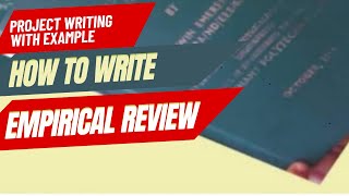 Empirical Review with example HowToWriteEmpiricalReview [upl. by Alaehs]