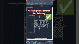 Printing Perfection How to Control Hatching Transparency in AutoCAD autocad architecture [upl. by Bowman]