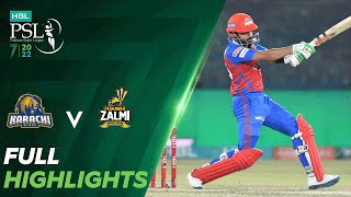 Full Highlights  Karachi Kings vs Peshawar Zalmi  Match 11  HBL PSL 7  ML2T [upl. by Orlan59]