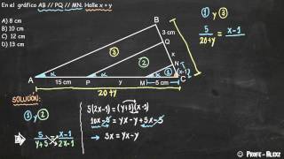 Semejanza de triángulos problema 201  Geometría [upl. by Nuavahs]