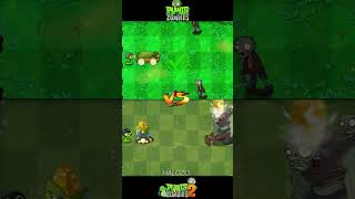 Pvz vs pvz 2  Mega Gatling Pea Cob Cannon Plant Team Vs Gargantuar zombie shorts [upl. by Peers574]