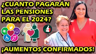 🤩💵¡ESTOS SON LOS MONTOS PARA LOS PENSIONADOS Y DISCAPACITADOS PARA EL 2024🤩💵 [upl. by Oynotna]