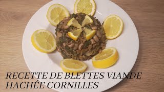 Recette de blettes amp viande hachée [upl. by Laurice703]