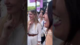 Girl punches quotXi JinPingquot in the face at the Paris 2024 Olympics outside the Taiwan Pavilion [upl. by Akinal]