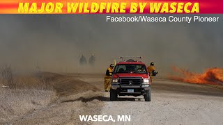 BREAKING NEWS Major Wildfire By Waseca Minnesota CREWS BEING SENT HOME 753 pm Sunday [upl. by Kimberley92]