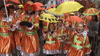 Uniquely Philly Crowds line Broad Street for 2024 Mummers Parade [upl. by Cahilly50]