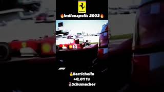 Barrichello and schumacher at indianapolis 2002🔥🥶 formula1 f1 shorts [upl. by Eibmab]