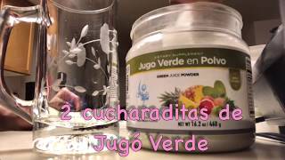 Té de cúrcuma con jugo verde Sheló NABEL USA [upl. by Waechter]