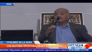 Día histórico inicia instalación del nuevo Parlamento venezolano con mayoría opositora [upl. by Daggna]