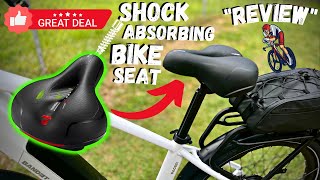 Dual Shock Absorbing Bicycle Seat Upgrade  Review [upl. by Zillah223]