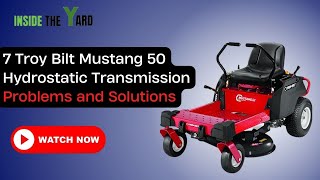 Fix Your Troy Bilt Mustang 50 Hydrostatic Transmission Problems [upl. by Ynoyrb903]