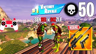 50 Elimination Duo Vs Squads Gameplay Ft DizzleYT Win NEW Fortnite Chapter 5 PS4 Controller [upl. by Delfine]