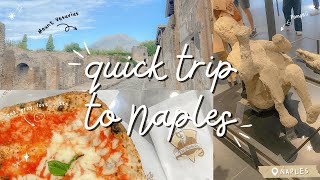 Quick trip to Naples Italy 🇮🇹 Eat Pray Love pizza place  Pompeii ruins  Christmas Alley [upl. by Annez]