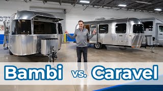 2021 Airstream Bambi vs Caravel  Comparison Video [upl. by Leuneb]