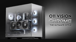 Chrome the New Black  Lian Li O11 VISION Chrome Powerful Gaming PC Build [upl. by Llyrpa]