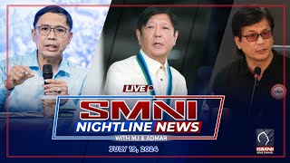 LIVE SMNI Nightline News with MJ Mondejar amp Admar Vilando  July 19 2024  Friday [upl. by Ardys]