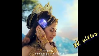 Aigiri nandini song whatsApp status   Crazy mix  Crazy queen edits [upl. by Yknarf]