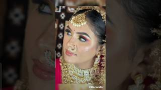 Bridal makeup। bridal look step by step।ytshorts explore eyemakeup [upl. by Gans]