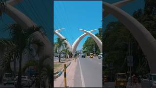 Mombasa City Tusks walkingtourafrica africantour Kenya africa [upl. by Thorncombe]