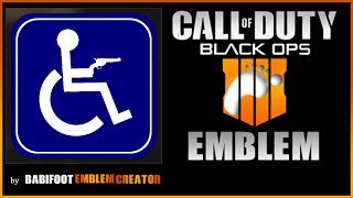 COD BO4 Emblem Tutorial  Handicap Icon VERY EASY [upl. by Balbinder]