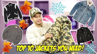 2017 TOP 10 JACKETS FOR FALL amp WINTER [upl. by Kone]