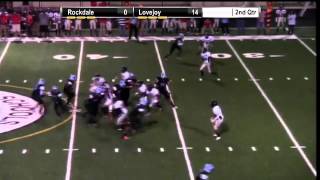 Rockdale High School QB sack [upl. by Kenlay]