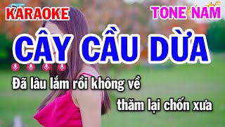 Karaoke Cây Cầu Dừa Tone Nam Nhạc Sống Cha Cha [upl. by Witherspoon]