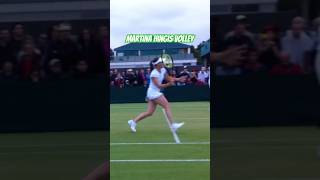 The Martina Hingis Volley swissmiss martinahingis wimbledon doubles lindsaydavenport wta [upl. by Nnylav574]