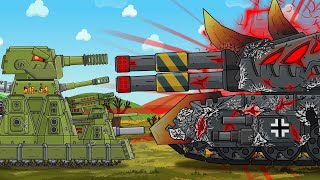 Battle of the Level LEGEND KV44M2 VS RAMONS  Cartoons about tanks [upl. by Daniell]