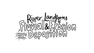 River Landforms of Erosion and Deposition  AS Physical Geography [upl. by Yadroc727]