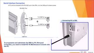 PANASONIC KXTES 824 INITIAL SETTING AND PC PROGRAMMING Part 1 [upl. by Jensen]