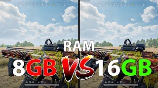 PUBG  8GB RAM VS 16GB RAM  1080p [upl. by Ailemaj933]