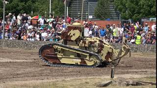 Renault TSF World War 1 Tank at Tankfest 2018 [upl. by Hamas348]