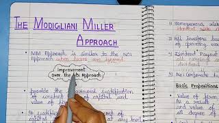 THE MODIGLIANI AND MILLER APPROACH MM APPROACHwith arbitrage process [upl. by Goodrich]