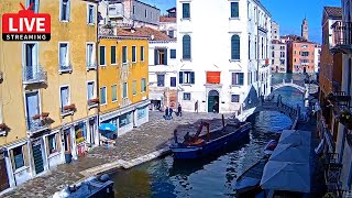 🔴 Venice Italy Live Webcam  Dorsoduro in Live Streaming from Hotel American Dinesen  Full HD [upl. by Elianora]