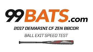 2017 DeMarini VOODOO INSANE BBCOR  Ball Exit Speed Test [upl. by Doe516]