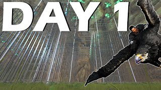 Playing a Fibercraft Day 1 This Happened  Ark PvP [upl. by Nordgren]