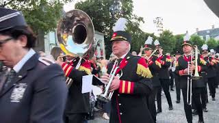 Andre Rieu with an amazing 400  brass players at Vrijthof Maastricht live concert 2024 [upl. by Freytag]