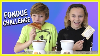 THE FONDUE CHALLENGE  We Are The Davises [upl. by Odlanyar]