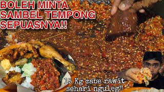 MAKAN NASI TEMPONG Super pedas ASLI BANYUWANGI [upl. by Macri]