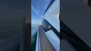 Luxury Yachts  Ferretti Yachts 580 lead the eyes to the far horizon  Ferretti Group [upl. by Halsy]