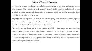 Emphatic Pronouns [upl. by Aset]