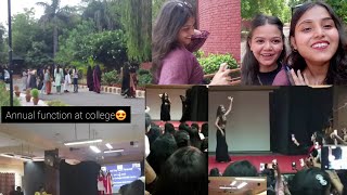 Annual function at college😍 DU college vlog fun dayshristisingh shristisinghvlogs [upl. by Linzy]