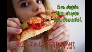 Pizza ca la restaurant fara drojdie fara dospire si fara framantare in doar 10 minute [upl. by Ettenaej101]